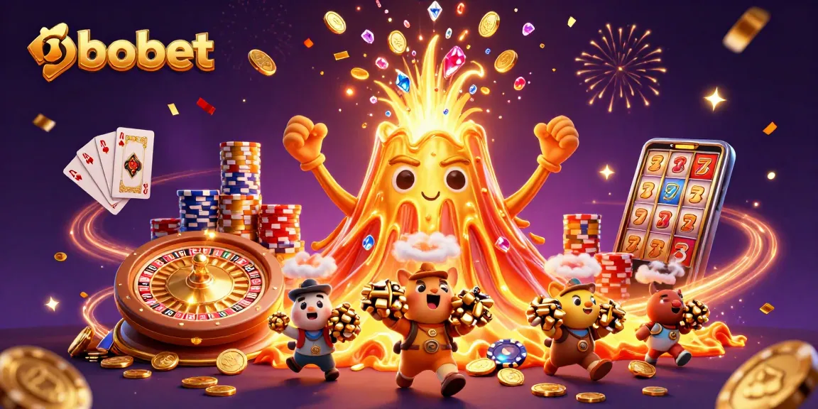 Menang besar dengan sbobet dalam ilustrasi kasino yang penuh dengan koin emas dan harta karun.