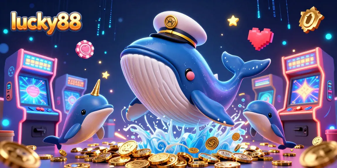 Experience exciting gameplay at lucky88 with an engaging cartoon scene of casino characters.
