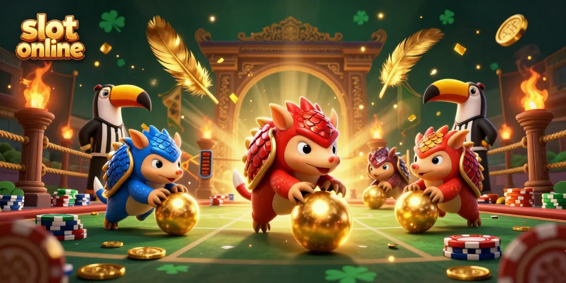 Bermain slot online dengan pangolin sebagai karakter utama, mendemonstrasikan keseruan dan keberuntungan.