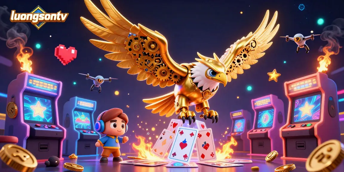Experience thrilling action with luongsontv's vibrant gaming scene showcasing dynamic characters and gaming elements.