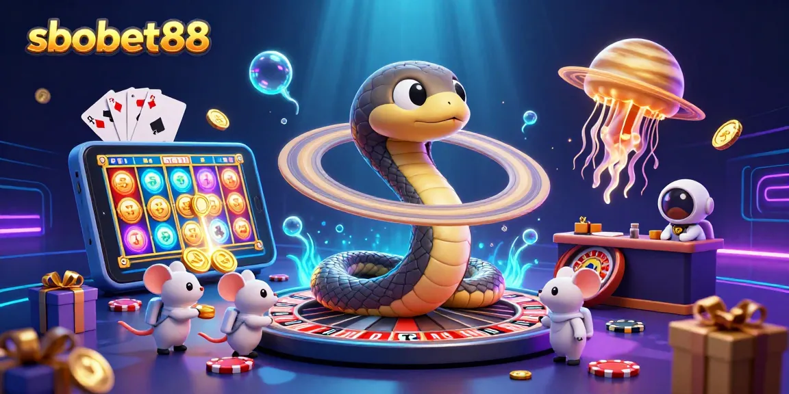 Betkan SBOBET88 di platform judi terbaik dengan elemen interaktif menarik dari ilustrasi 3D yang dinamis.
