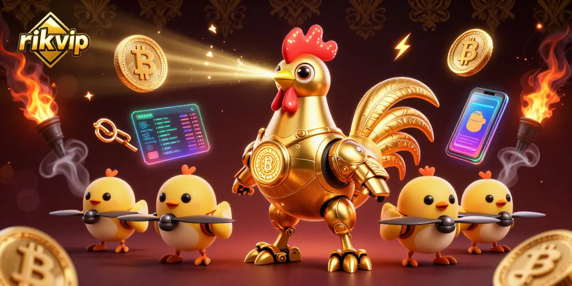 Engage with rik vip casino through captivating 3D illustration showcasing advanced gaming elements.