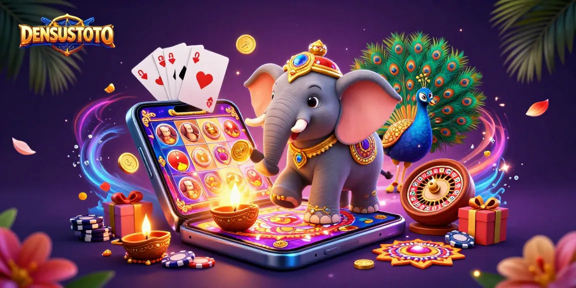 DENSUSTOTO menghadirkan elemen keberuntungan dengan karakter unik dan permainan slot seru.