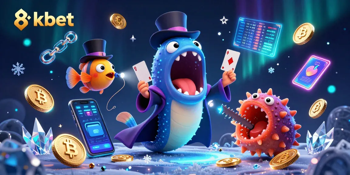 Engage with 8kbet's thrilling gaming adventure featuring a magical underwater scene of charming characters.