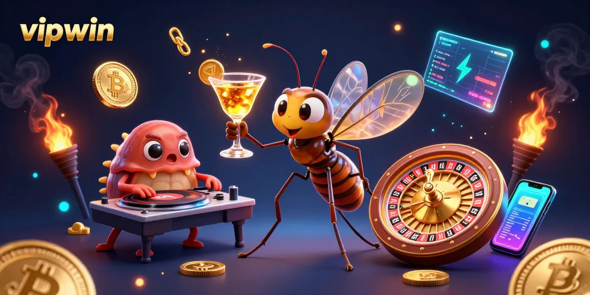 Experience classic casino thrills at vipwin with a captivating 3D digital illustration featuring historic creatures.