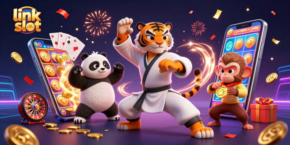 Genggam kemenangan di link slot dengan simbol-simbol keberuntungan dan kegembiraan di kasino.