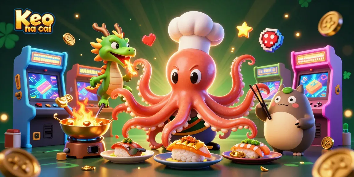 Engage with Keo nha cai in a vibrant 3D casino scene featuring colorful anime characters.