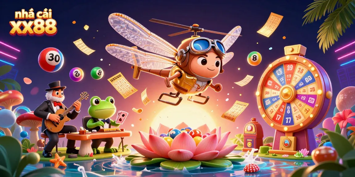 Experience the thrilling excitement of nhà cái xx88 with a vibrant casino scene featuring dynamic characters and games.