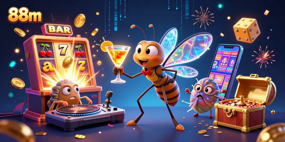 88m reveals an electrifying casino scene with playful characters and vibrant game elements.