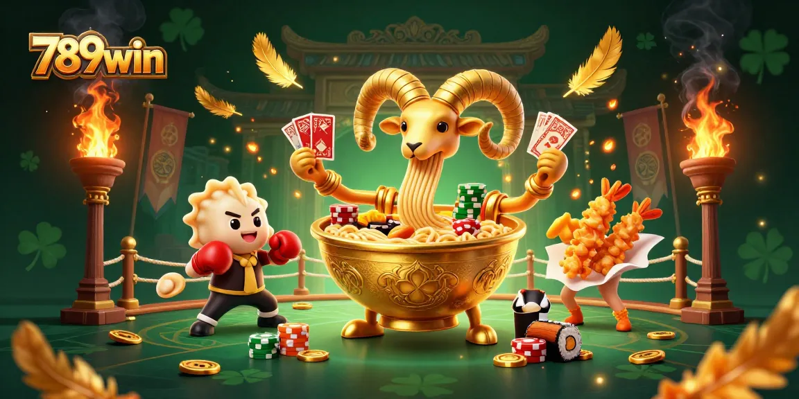 Experience thrilling wins at 789win with a vibrant casino scene featuring whimsical characters in action.