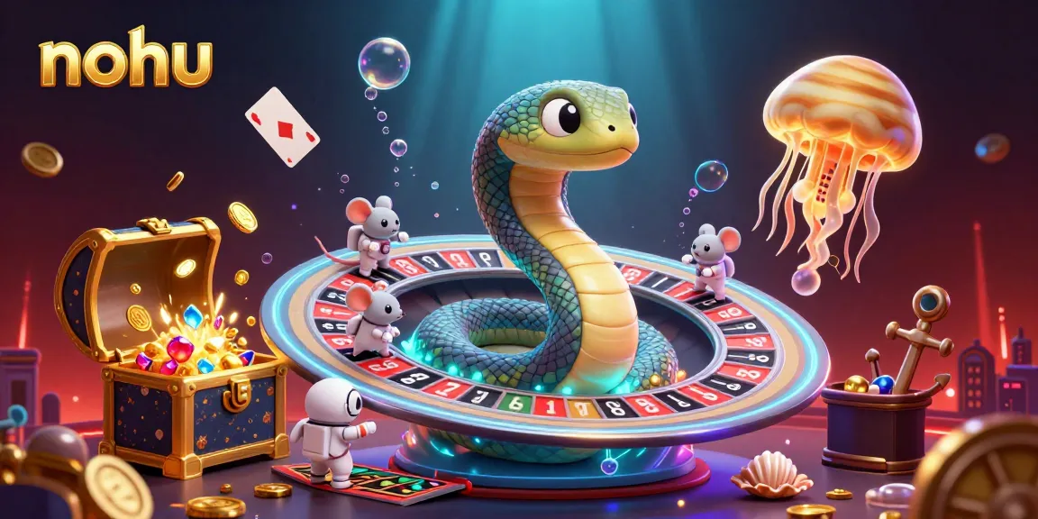 Experience the thrilling nohu casino where astronaut mice bet on a roulette wheel surrounded by cosmic wonders.