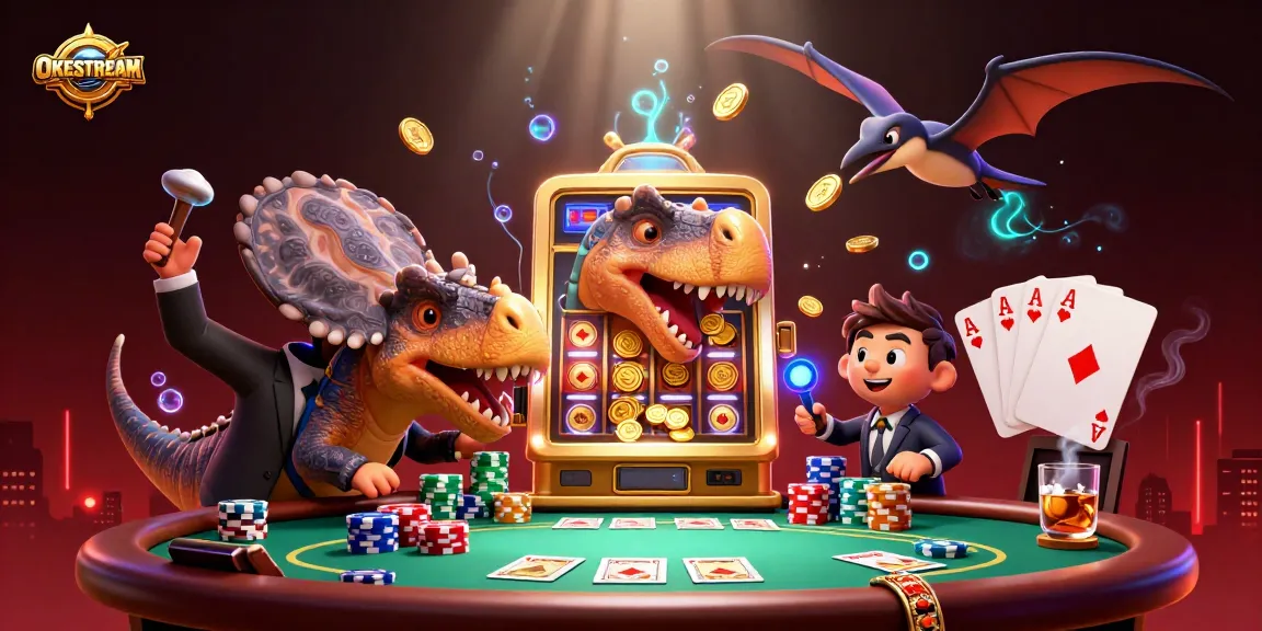 Menang besar dengan OKESTREAM saat bermain slot dan menang jackpot di kasino online.