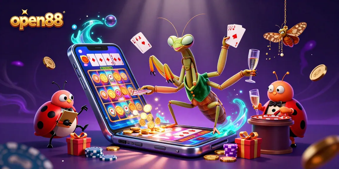 Experience dynamic gameplay with the open88 casino featuring vibrant characters and gaming elements.