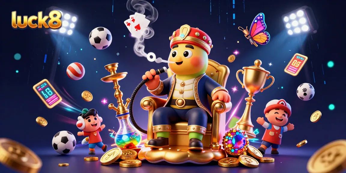 Engage with luck8's online casino world, featuring a vibrant scene of gaming excitement and visual appeal.
