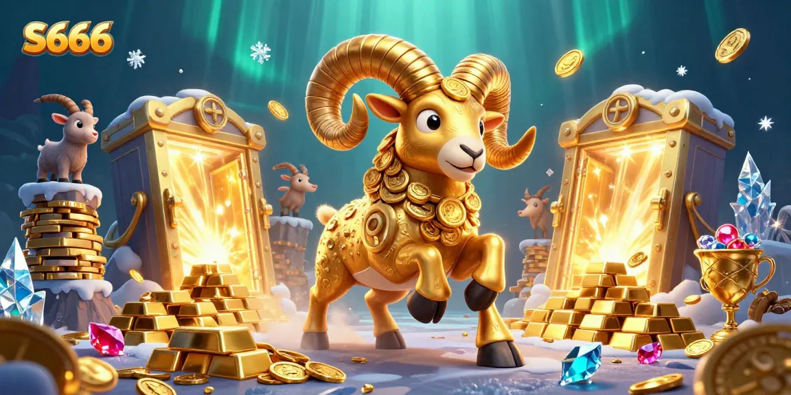 Play exciting casino games with S666's vibrant 3D illustration featuring mystical treasure elements.