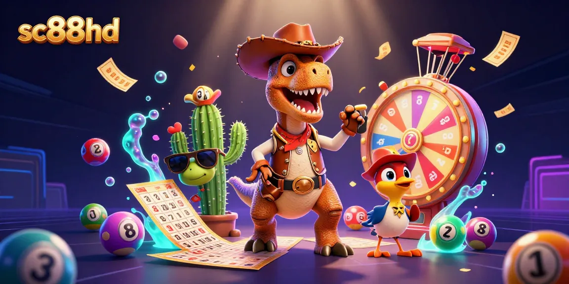 Experience thrilling wins at sc88hd with a lively 3D casino scene brimming with vibrant gambling elements.
