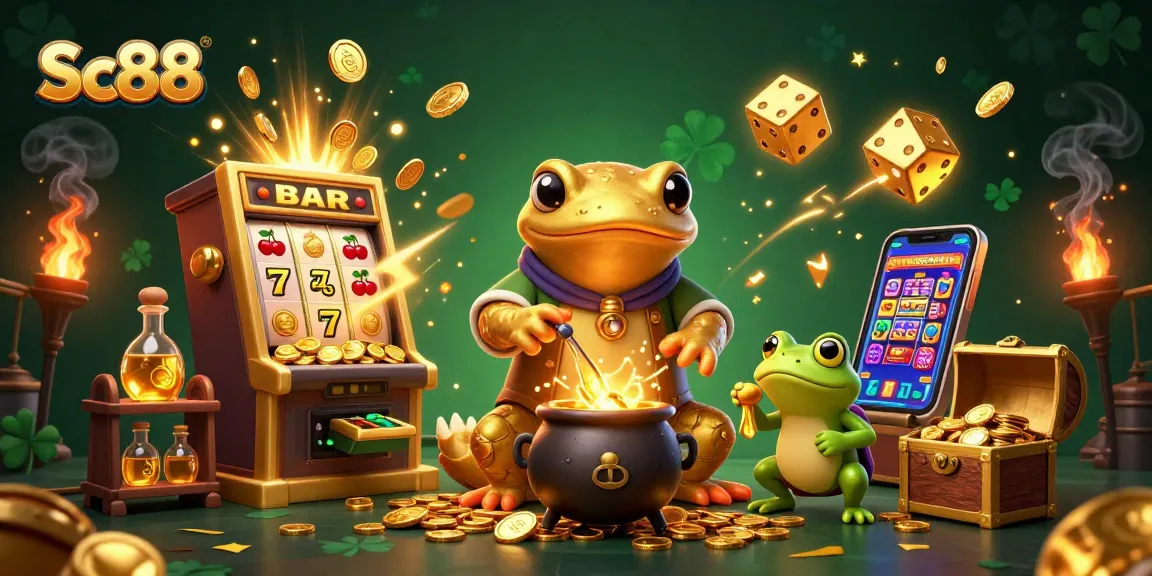 Experience thrilling casino action with Sc88's vibrant gold alchemy scene, showcasing exciting games and rewards.