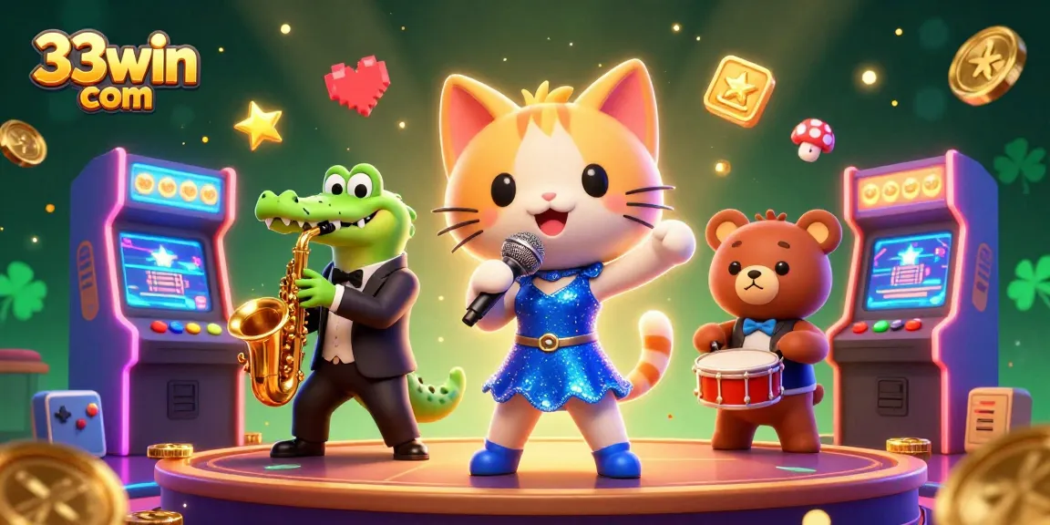 Experience the excitement at 33win com featuring lively casino characters and bright gaming elements.