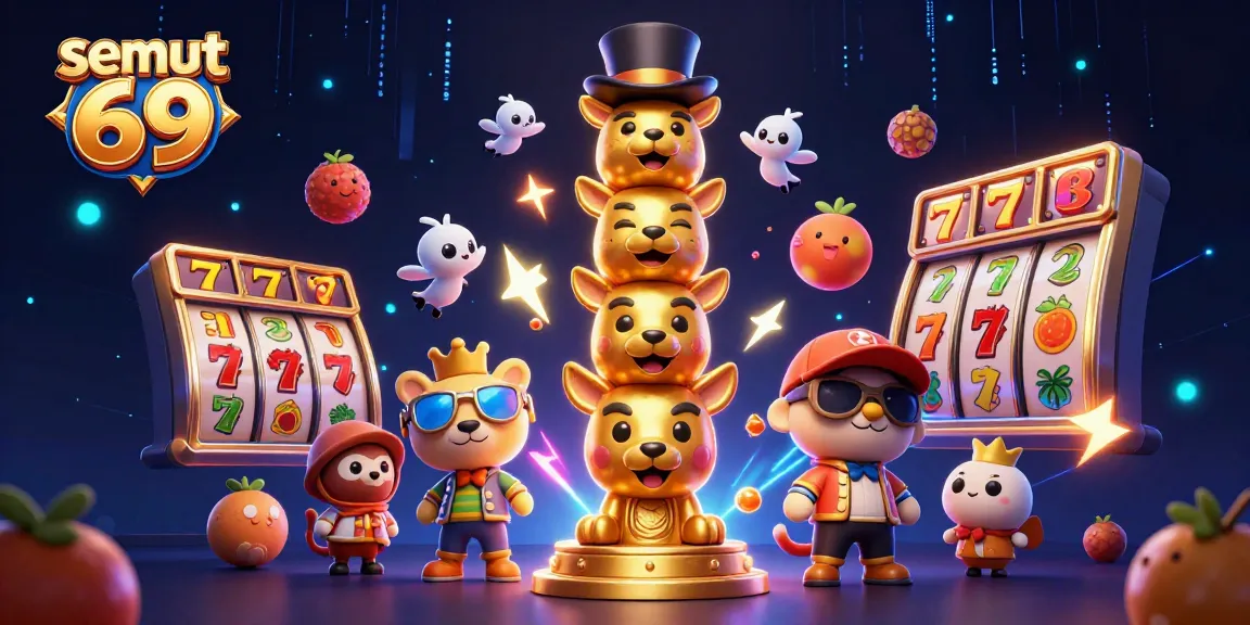 Semut 69 mengejar jackpot dengan totem dan simbol slot yang menarik perhatian.