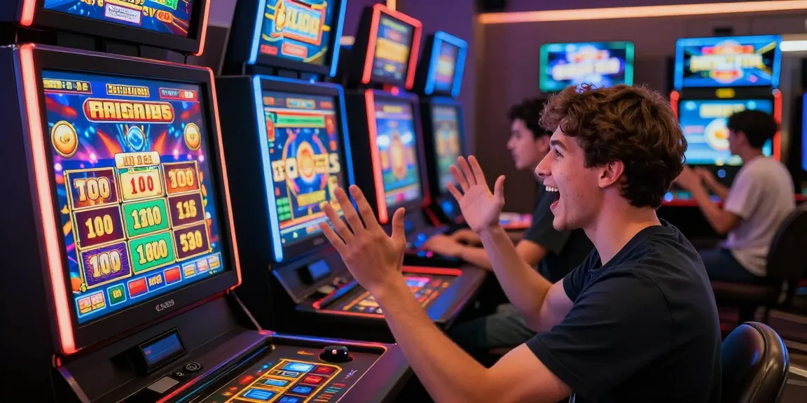 Players celebrating winnings at tempototo online casino, immersed in vibrant gaming atmosphere.